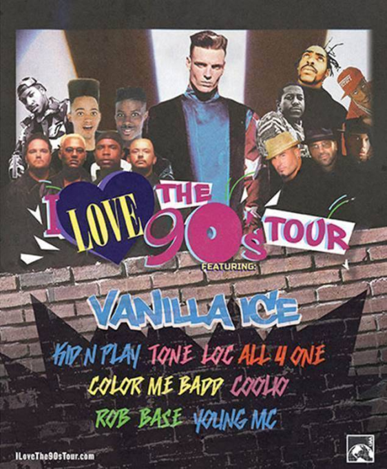 I Love The 90s: Vanilla Ice, Rob Base, Young MC & C&C Music Factory at Abbotsford Centre