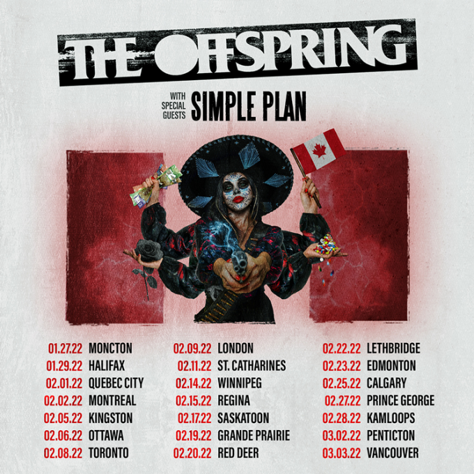 The Offspring & Simple Plan Tickets 26th November Abbotsford Centre