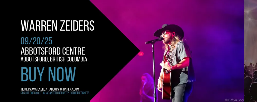 Warren Zeiders at Abbotsford Centre