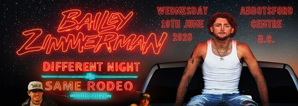 Bailey Zimmerman at Abbotsford Centre